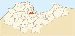 Location of Bir Mourad Raïs in Algiers Province