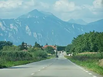 The D523 road&nbsp;[fr] in Le Cheylas