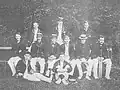 The 1898 team with Robin Gwynn (centre) as captain