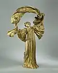 Art Nouveau dancer figure; circa 1900; ormolu; height: 40&nbsp;cm; Rijksmuseum