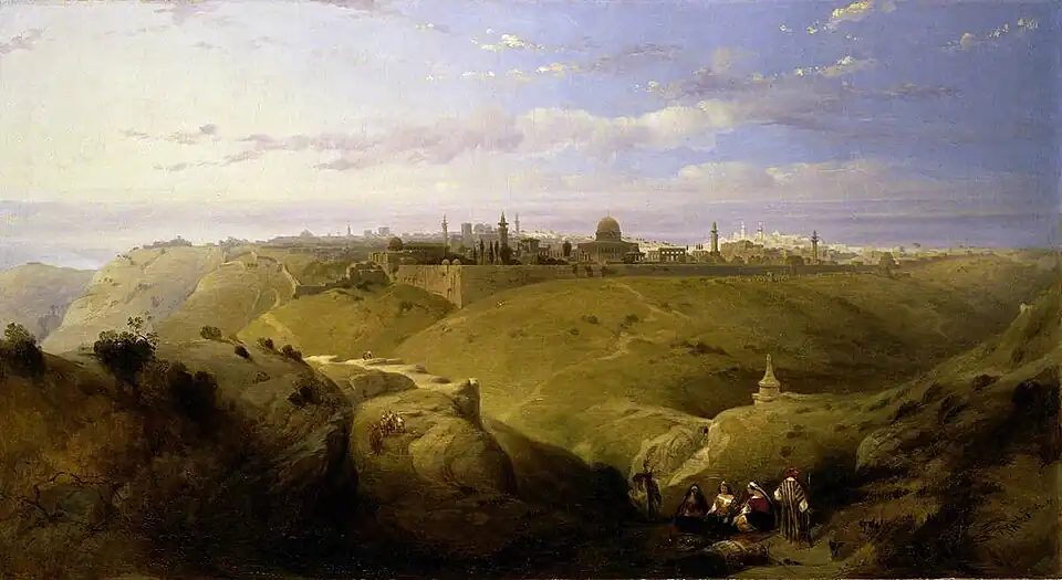 Jerusalem from the Mount of Olives by David Roberts