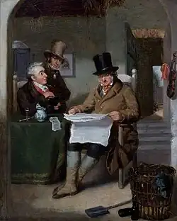 Reading the News by David Wilkie, 1820