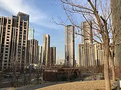 Dawangjing Business District, located at the east end of Donghu Subdistrict