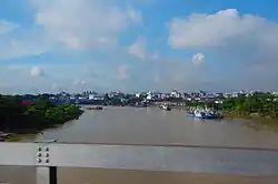 Downtown Yangon from the Thaketa Bridge, Dawbon