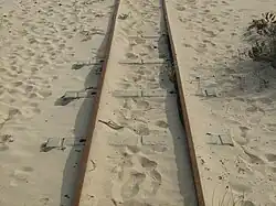 Decauville track from Transpraia, Costa da Caparica, Portugal