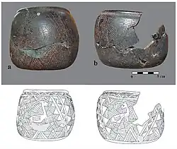 Stone vessels decorated with animal motif, Ayanlar Höyük (8800-7000 BCE)