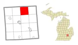 Location within Livingston County