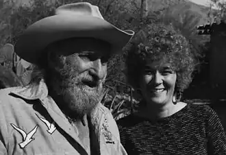 Degrazia with singer, Sammi Smith c. 1977. Photograph by Dick Frontain