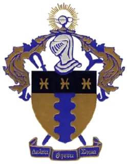 The official crest of Delta Theta Sigma