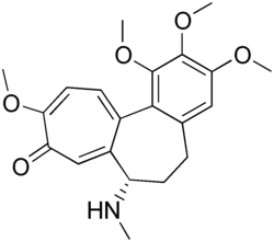 Skeletal formula of demecolcine