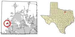Location of DISH in Denton County, Texas
