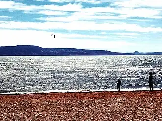 Paragliding at Lake Musters.