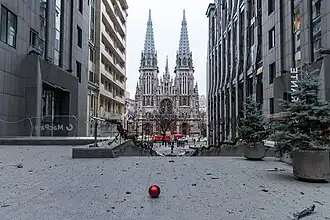 View from the building that was hit (December 2024)