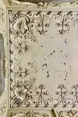Detail of Rococo Revival stuccos in the same room
