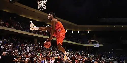 Marauders Basketball's Devon Douglas winning the NCAA Slam Dunk Contest