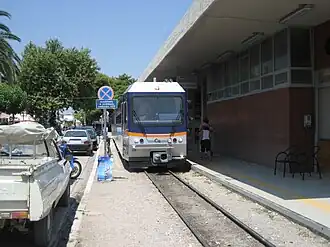 Diakofto-Kalavrita railway station July 2009