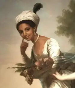 Painting of a young women