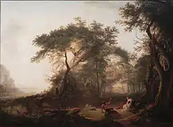Landscape with the raising of Jupiter