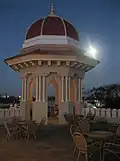 One of the Pavilions with turret on the moonlit roof