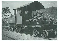 Loco of 1913 at Midland Sawmilling Co. in Camerons