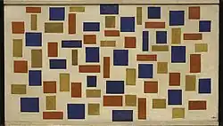 Theo van Doesburg, 1918, Composition XI, oil on canvas, 57 × 101&nbsp;cm