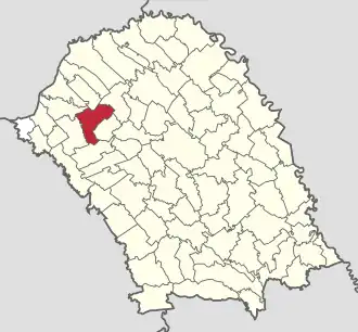 Location in Botoșani County