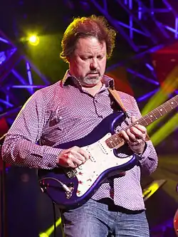 Doug Jackson in concert with Ambrosia in 2019