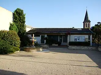 Town Hall Square, hall (left) and church (background)