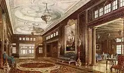 Aquitania's First Class Smoking Room.