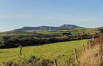 Drumlin belt between Drumaroad and the Slieve Croob Range