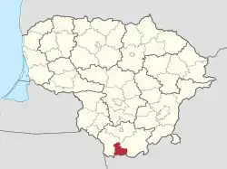 Location of Druskininkai Municipality within Lithuania