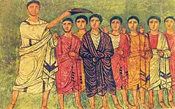 Synagogue of Dura-Europos: Samuel anoints King David