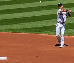 Dylan Moore with the Mariners in 2021.