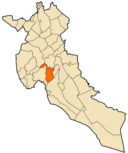 Location of Aïn El Ibel within Djelfa Province