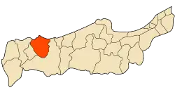 Location of Gouraya within Tipaza Province