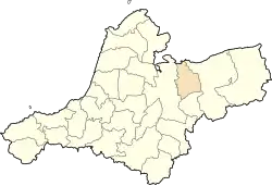 Location of Aïn El Arbaa within the Province of Aïn Témouchent
