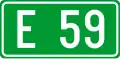 European route E59 shield