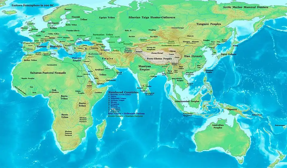 Image 22The Han dynasty and main polities in Asia c. 200 BC (from History of Asia)