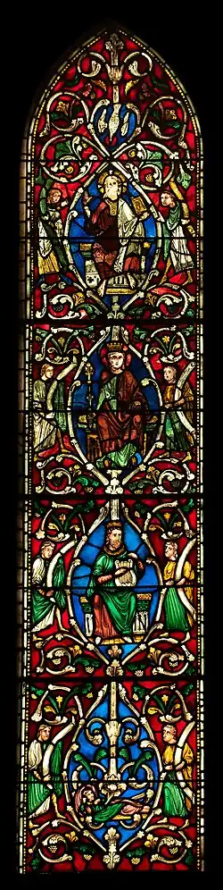 East window chancel of Church of St Mary, Westwell Kent c1220 restored by Thomas Willement