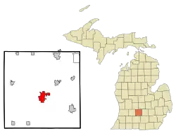Location of Charlotte, Michigan