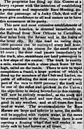 Eclipse Race Course Announcement The Mississippi Free Trader Tue Jan 17 1837