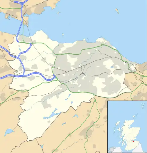 Location near the City of Edinburgh council area