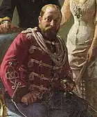 Edward, Prince of Wales wearing the officer pelisse