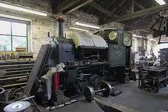 No. 4 Edward Thomas inside Pendre workshops