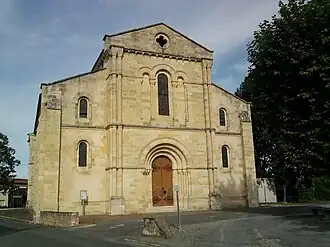 The church in Gaillan-en-Médoc