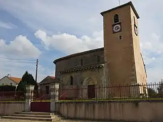 The Saint-Clément church in Xammes