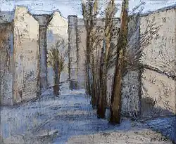 April sun. 2020. Paper, acrylic paint, pastels