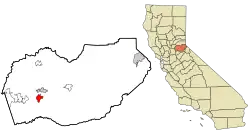 Location in El Dorado County and the state of California