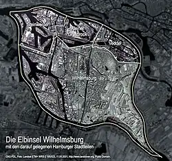 Aerial photo of Wilhelmsburg