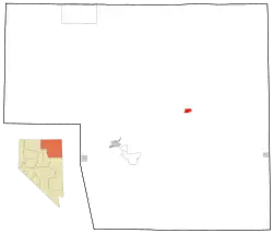 Location of Elko County in Nevada and location of Wells in Elko County